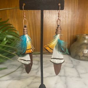 Boho Feather Earrings